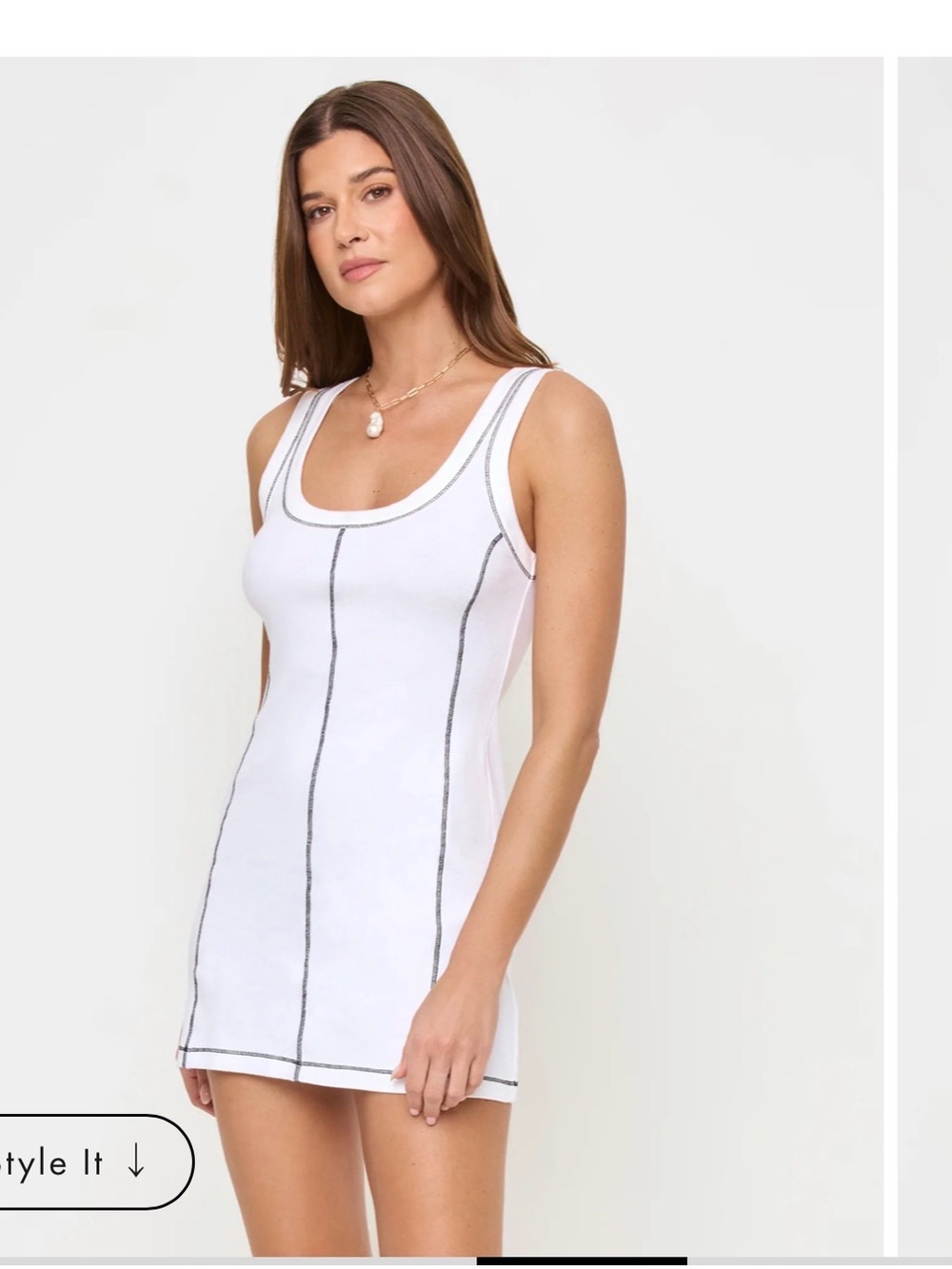 L*space Tank Mini Dress with Contrast Stitching